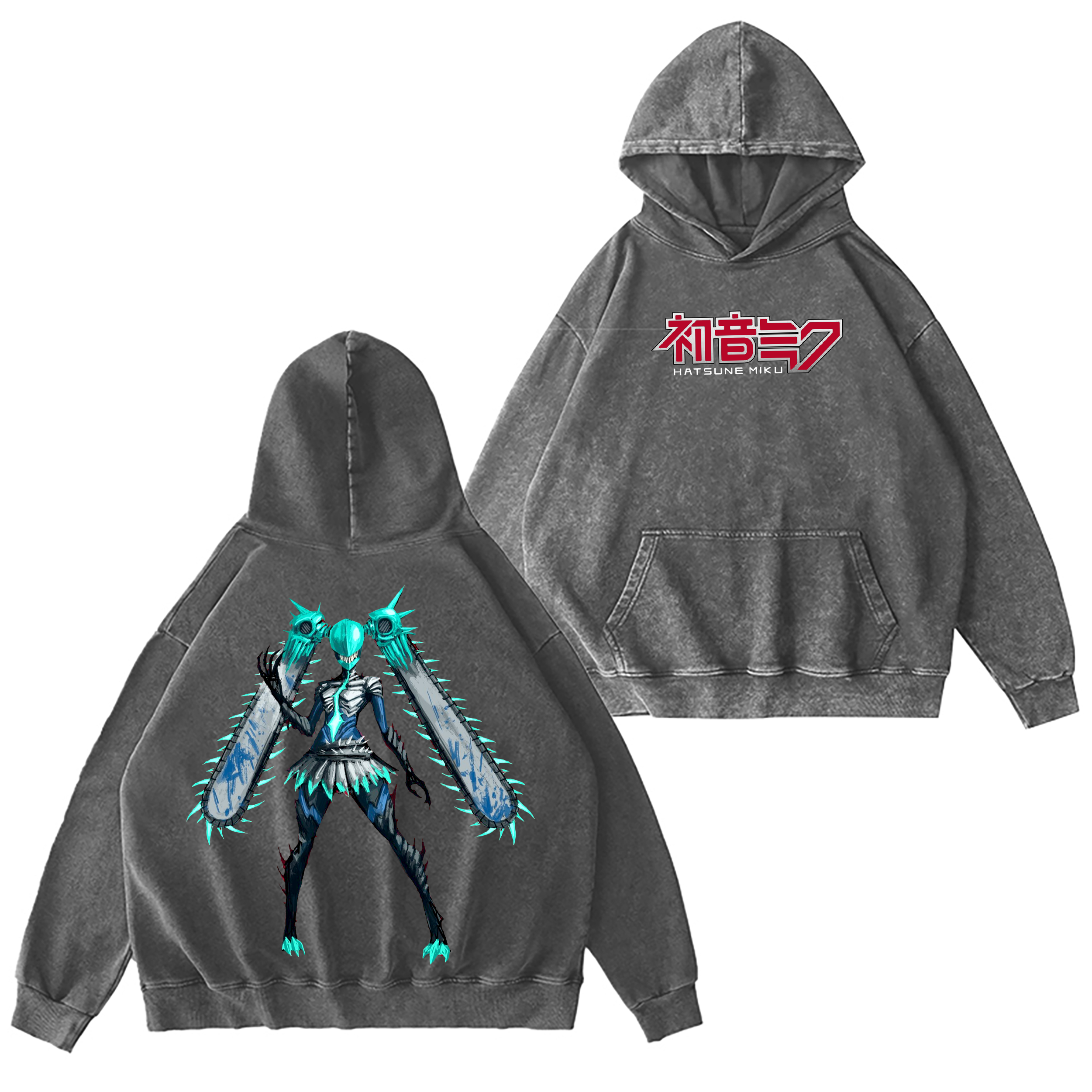 Chainsaw Miku  Vintage Oversized T-shirt/Crewneck/Hoodie