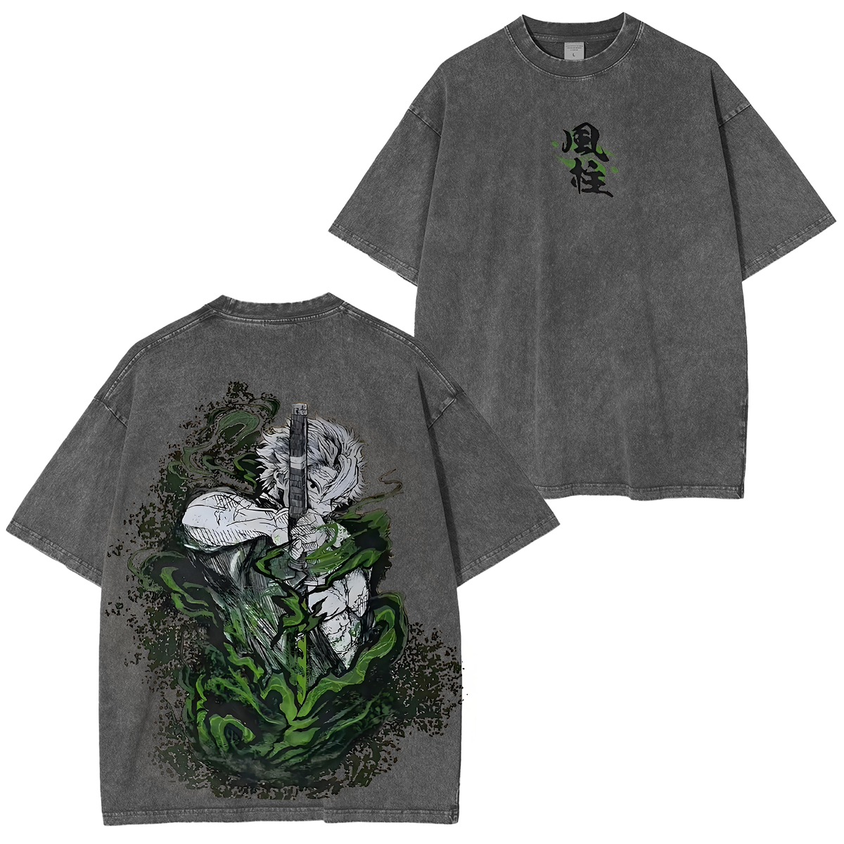 Demon Slayer Sanemi Unisex Washed T-Shirt