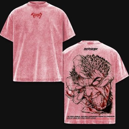 Black Clover Anime Double Vintage Washed T-shirt/Crewneck/Hoodie