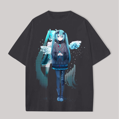 Hatsune Miku Printed Oversized Unisex T-shirts