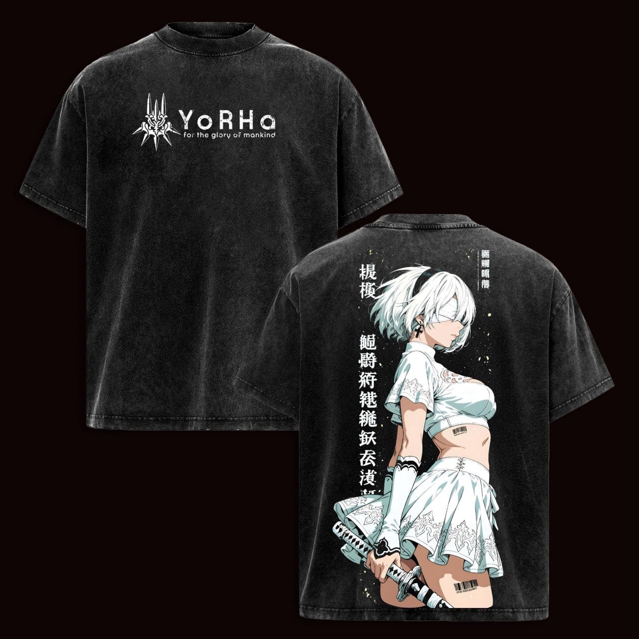 NieR Automata Vintage Unisex Washed T-Shirt