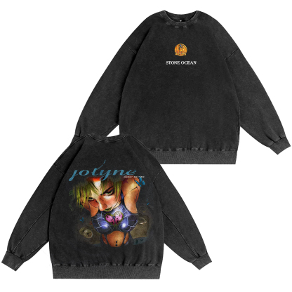 Jolyne Cujoh Stone Ocean Jojo Vintage Washed T-shirt/Crewneck/Hoodie