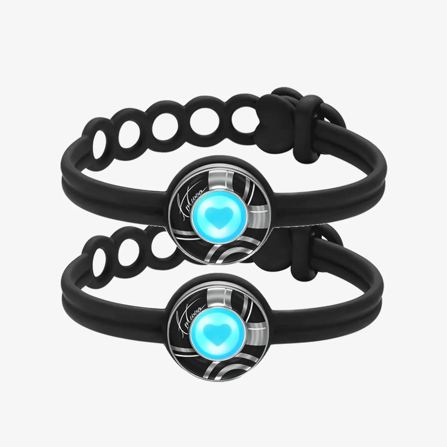❤️Candy Wave Touch Bracelets 【Black+Black】👫🎁