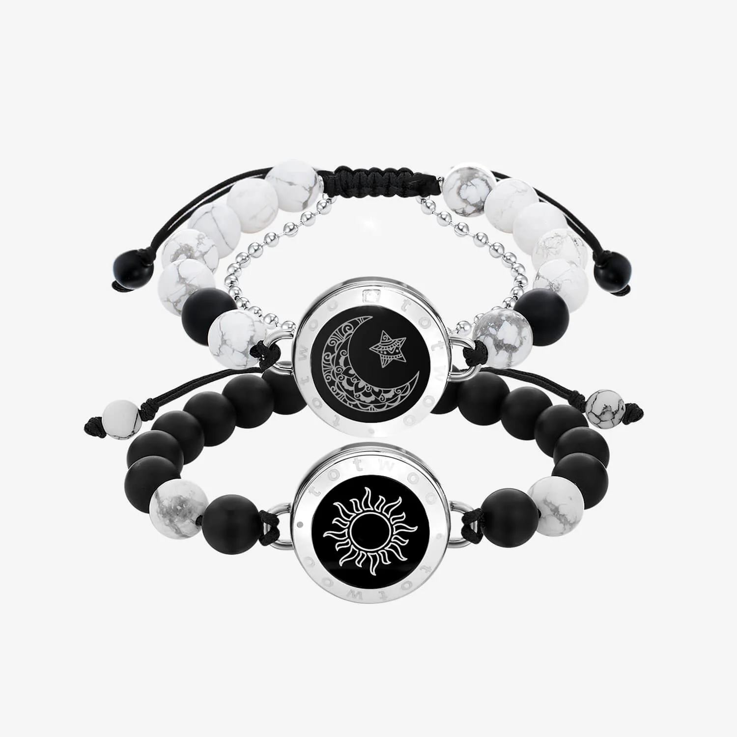 ❤️Sun & Moon Touch Bracelets with Matching Beads – The perfect Valentine's Day gift 👫🎁