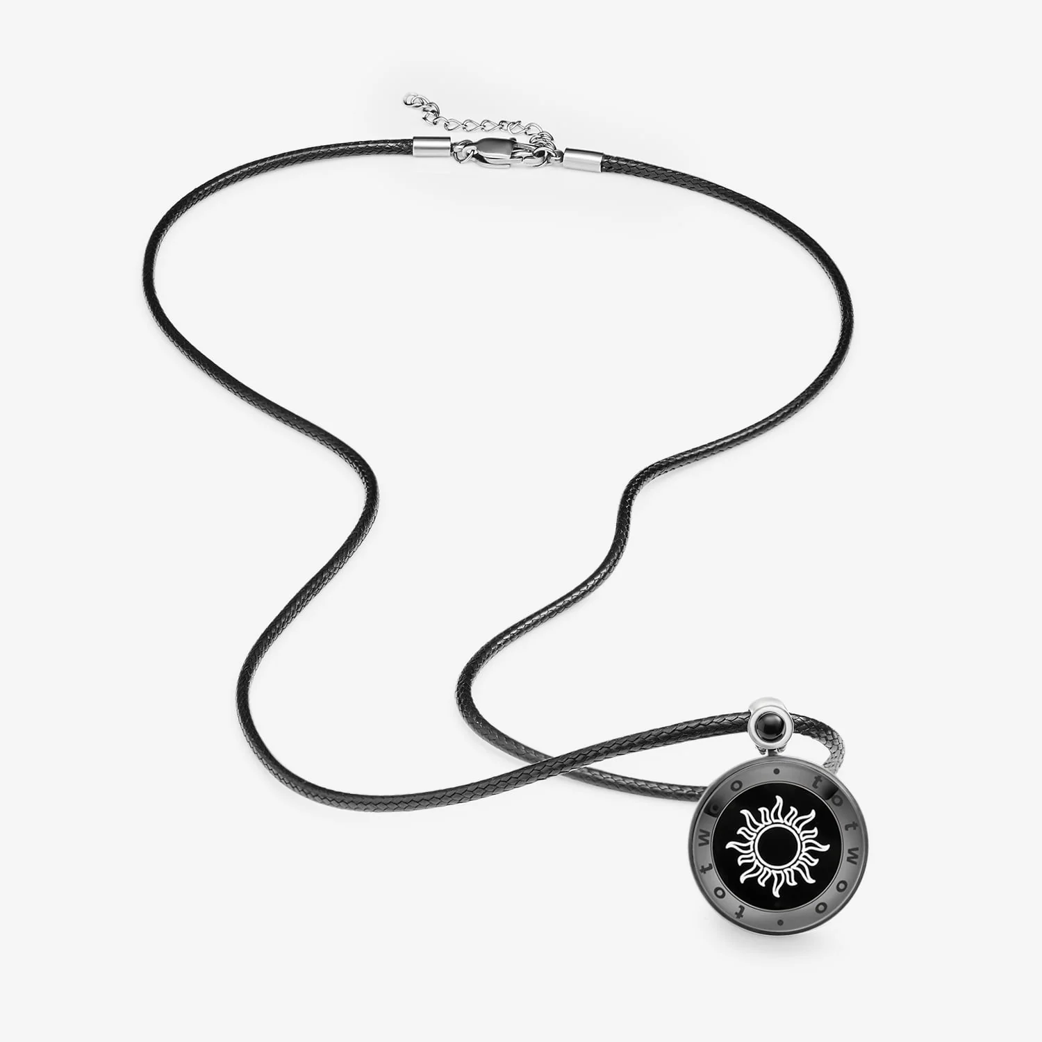 ❤️Sun&Moon Touch Necklaces with Natural Agate Set for Two – The perfect Valentine's Day gift 👫🎁