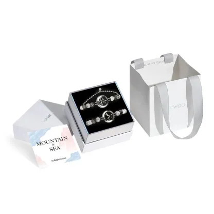 ❤️Mountain & Sea Touch Bracelets with Beaded Black Rutilated Quartz👫🎁