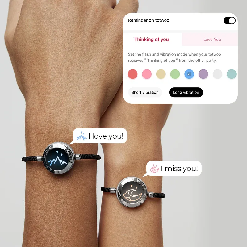 ❤️Mountain & Sea Touch Bracelets with Milan Rope 【Black+Black】 👫🎁