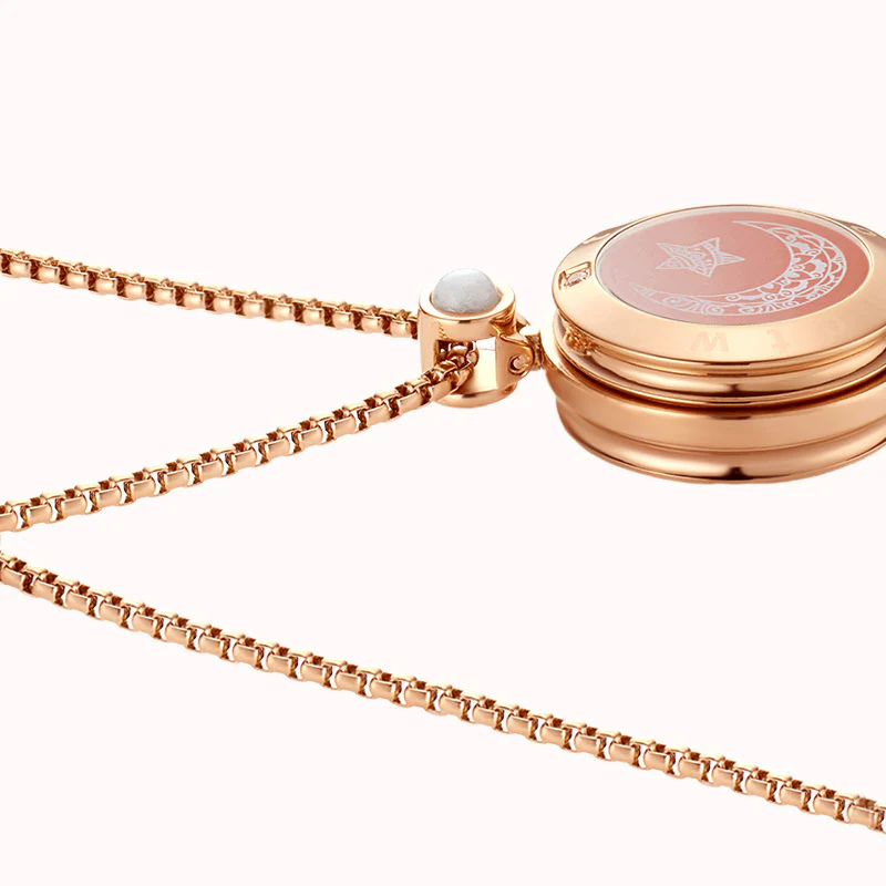 ❤️Sun&Moon Touch Necklaces with Natural Agate Set for Two – The perfect Valentine's Day gift 👫🎁