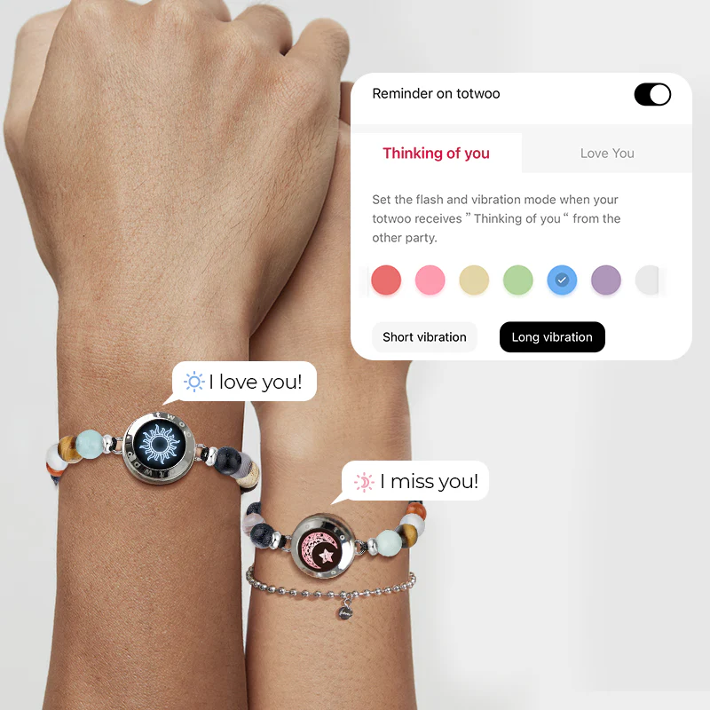 ❤️Sun&Moon Touch Bracelets with Solar System Guardian Beads 👫🎁