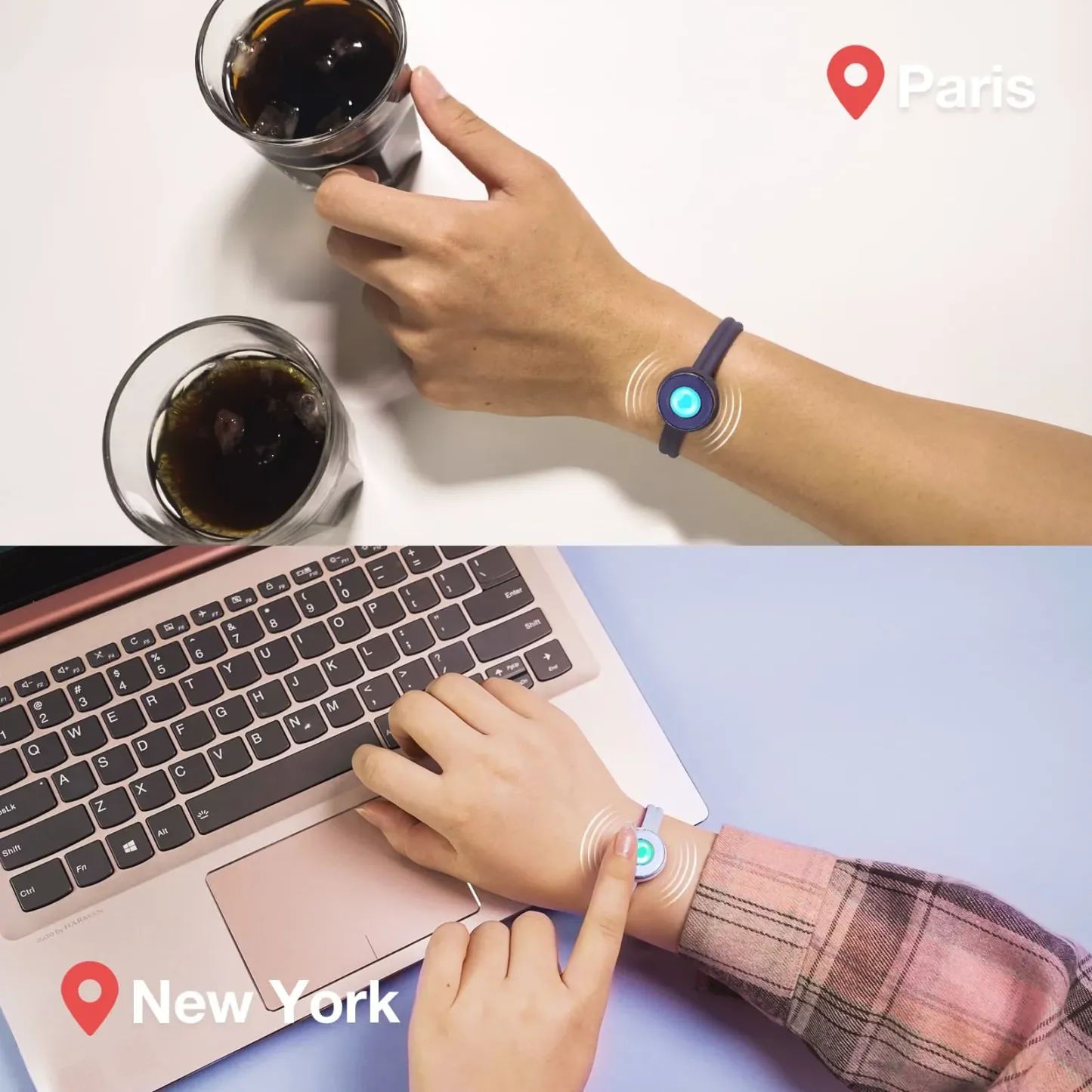 ❤️Candy Original Touch Bracelets【Deep Blue+Light Blue】👫🎁