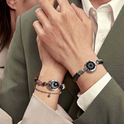 ❤️Sun&Moon Energy Touch Bracelets with 13 Types of Natural Beads👫🎁