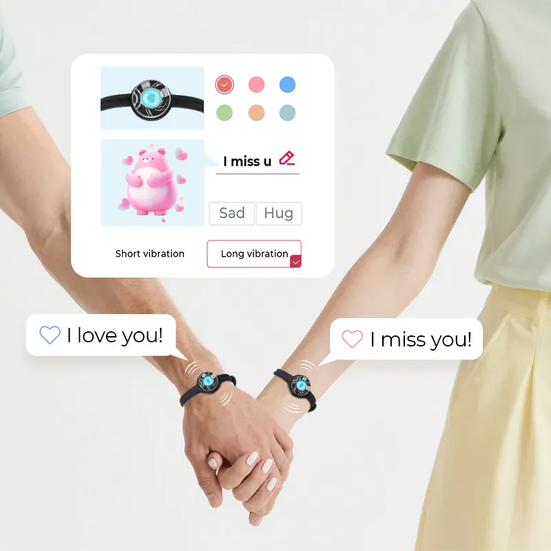 ❤️Candy Wave Touch Bracelets 【Black+Black】👫🎁