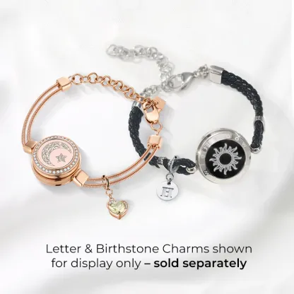 ❤️Sun & Moon Touch Bracelets 【Snake Chain + Braided Cord】 👫🎁