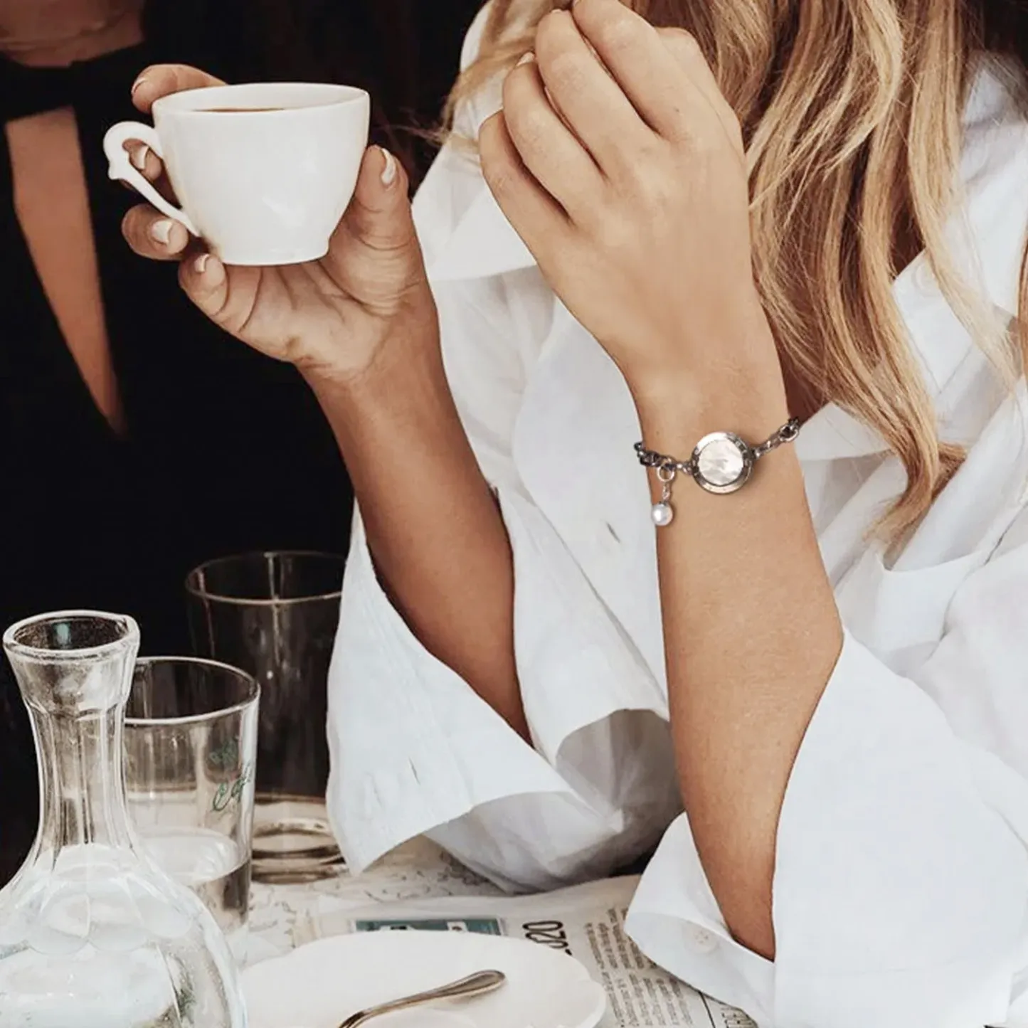 ❤️Soulmate 2.0 Touch Bracelets【Silver Cuban Chain+Silver Figaro Chain】👫🎁