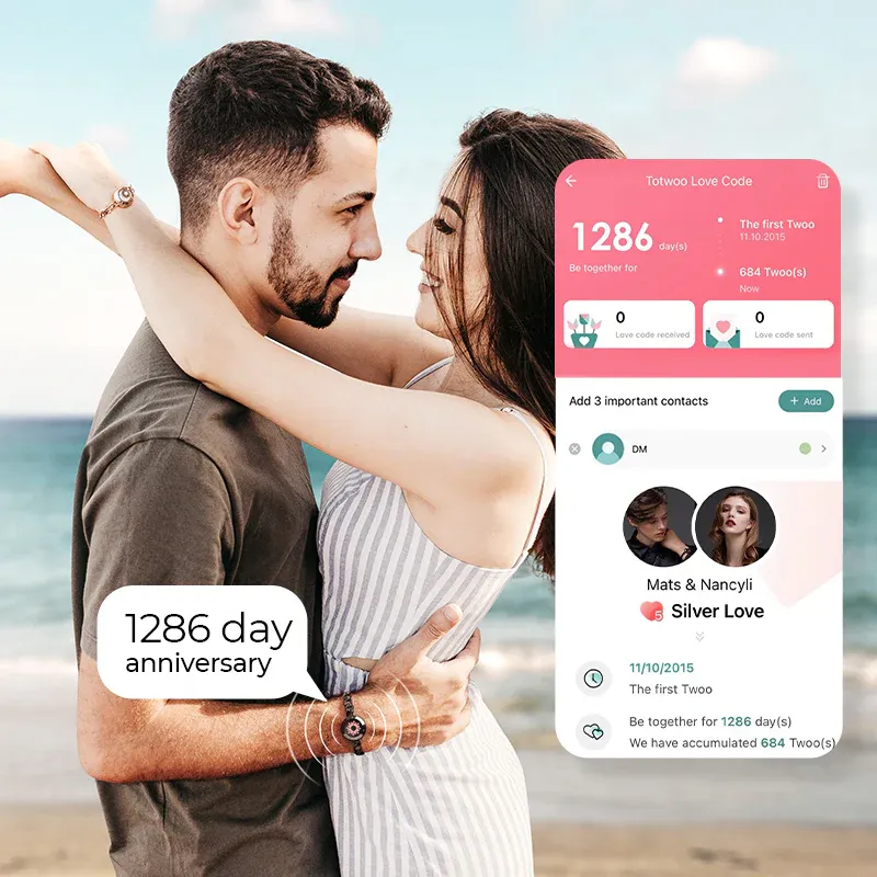 ❤️Sun & Moon Touch Bracelets with Figaro Chain【Black+Gold】👫🎁