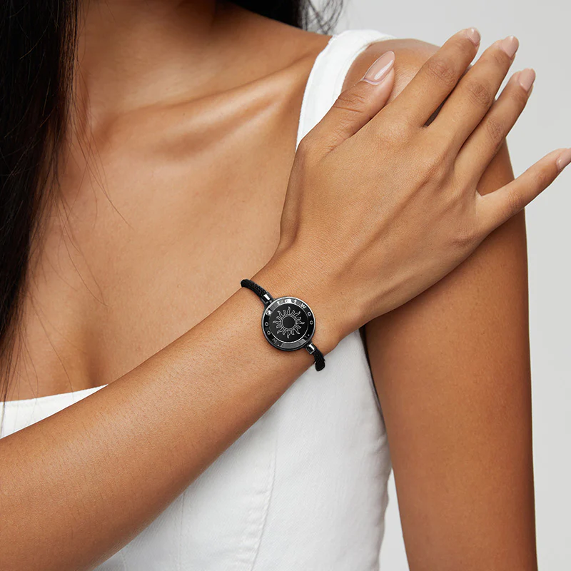 ❤️Sun&Sun Touch Bracelets with Milan Rope【Black+Black】