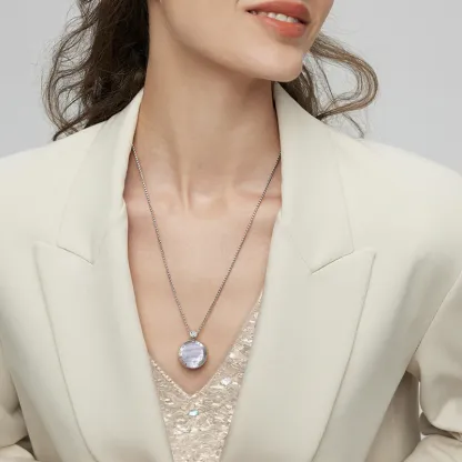 ❤️Touch Necklaces Set for Long Distance【Black+White】👫🎁