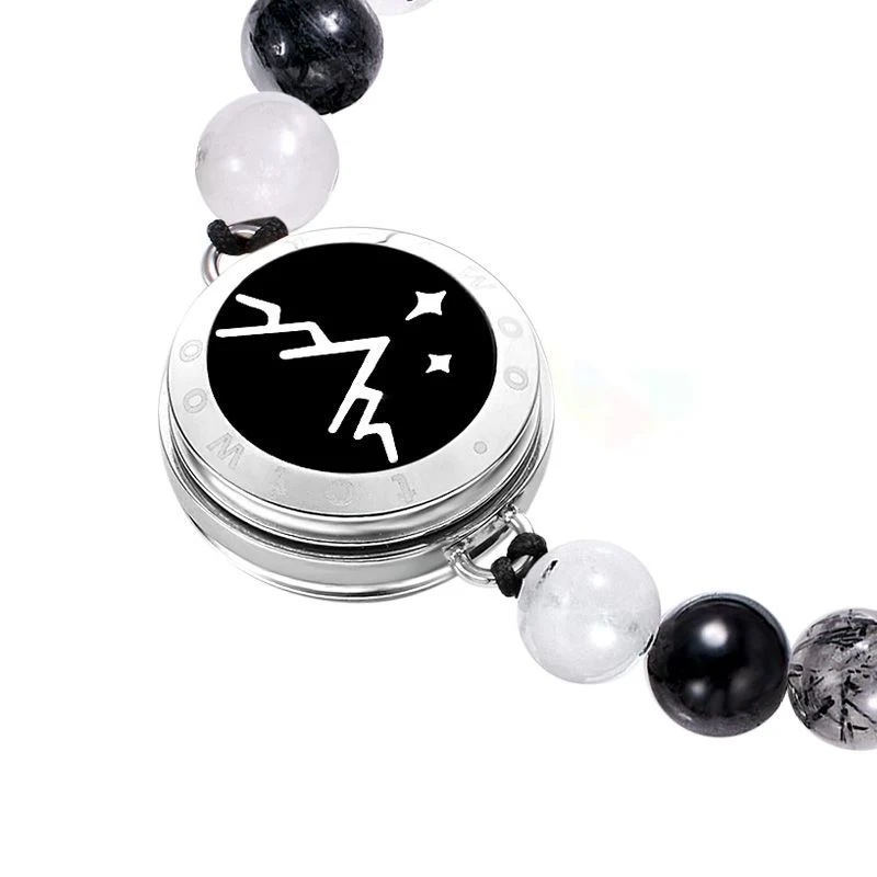 ❤️Mountain & Sea Touch Bracelets with Beaded Black Rutilated Quartz👫🎁