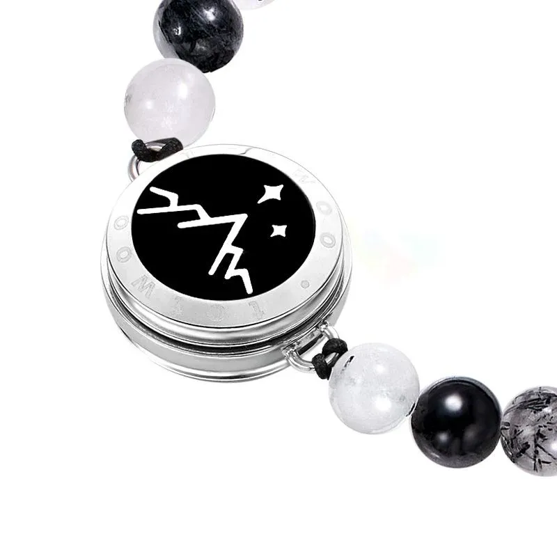 ❤️Mountain & Sea Touch Bracelets with Beaded Black Rutilated Quartz👫🎁