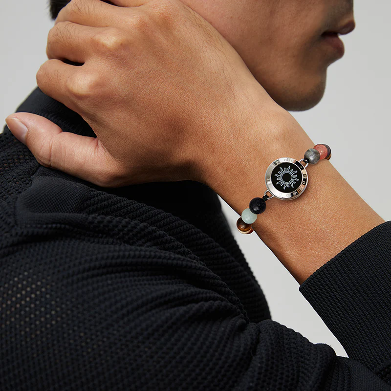 ❤️Sun&Moon Touch Bracelets with Solar System Guardian Beads 👫🎁