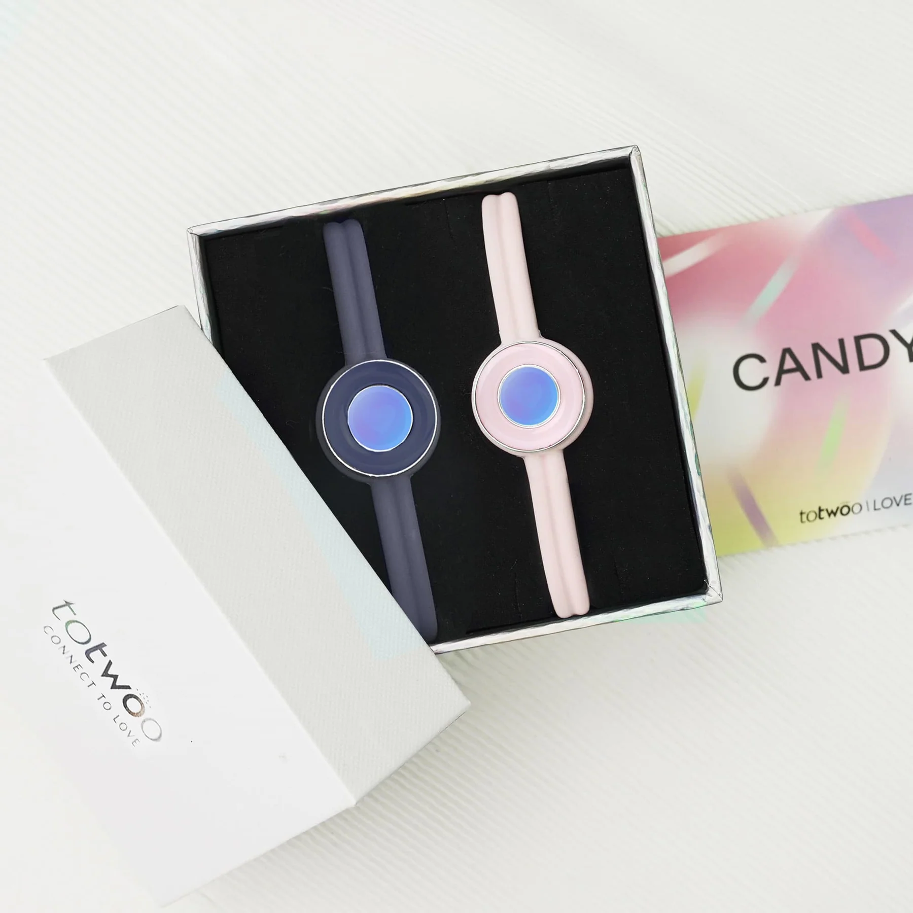 ❤️Candy Original Touch Bracelets【Deep Blue+Pink】👫🎁