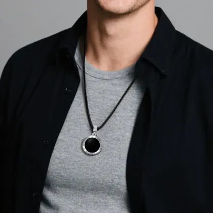 ❤️Touch Necklaces Set for Long Distance【Black+White】👫🎁