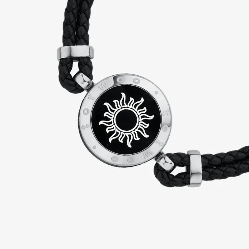 ❤️Sun & Moon Touch Bracelets 【Snake Chain + Braided Cord】 👫🎁