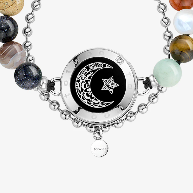 ❤️Sun&Moon Touch Bracelets with Solar System Guardian Beads 👫🎁