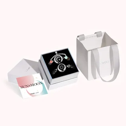 ❤️Sun&Moon Energy Touch Bracelets with 13 Types of Natural Beads👫🎁