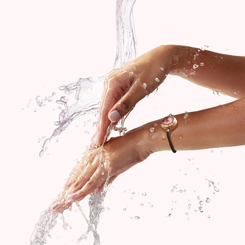 ❤️Mountain & Sea Touch Bracelets with Milan Rope 【Black+Rose Gold】 👫🎁