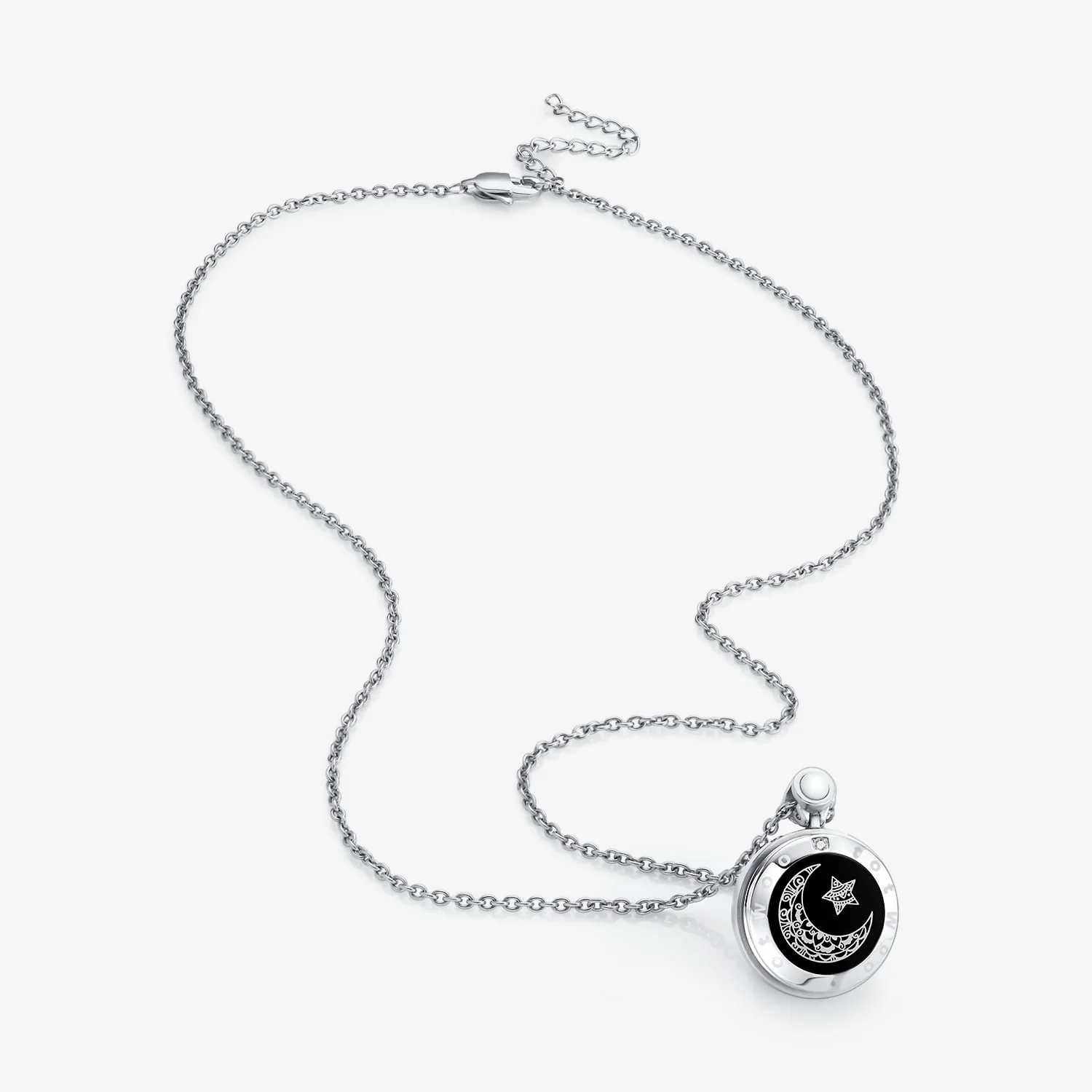 ❤️Sun&Moon Touch Necklaces with Natural Agate Set for Two – The perfect Valentine's Day gift 👫🎁