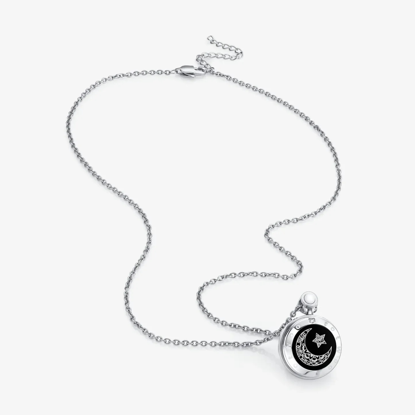 ❤️Sun&Moon Touch Necklaces with Natural Agate Set for Two – The perfect Valentine's Day gift 👫🎁