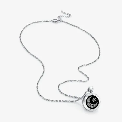 ❤️Sun&Moon Touch Necklaces with Natural Agate Set for Two – The perfect Valentine's Day gift 👫🎁