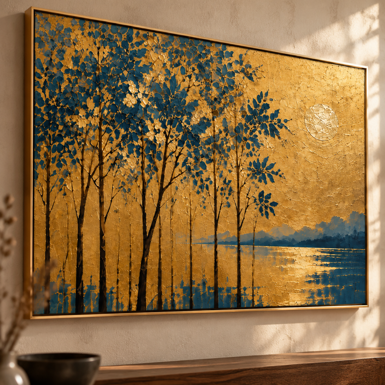 Autumn Glow Beneath the Moon