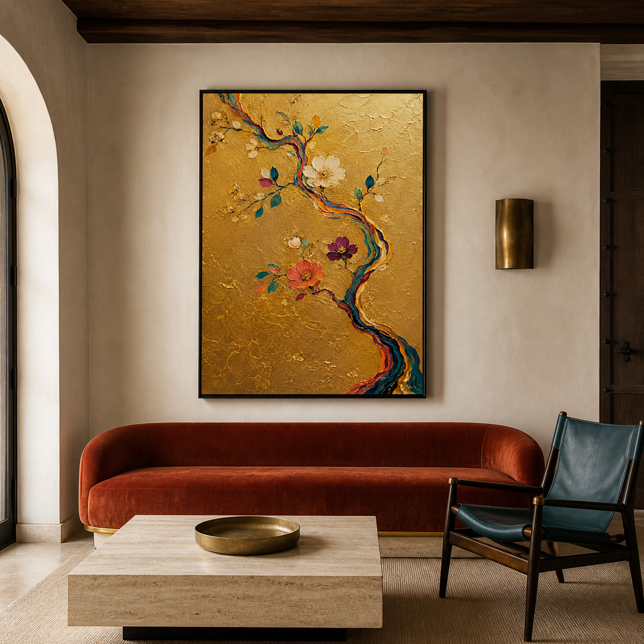 Silk Branch in Gold