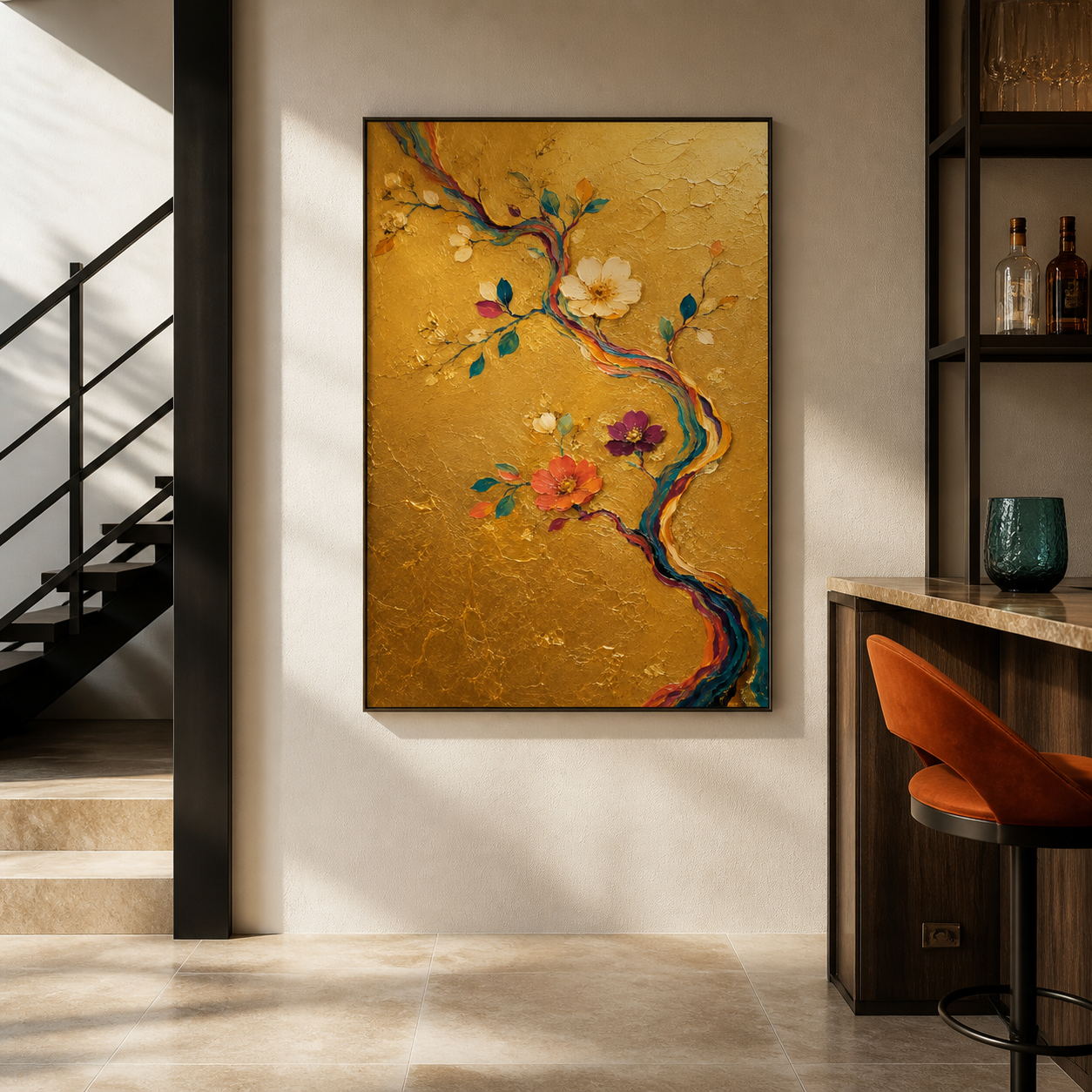 Silk Branch in Gold