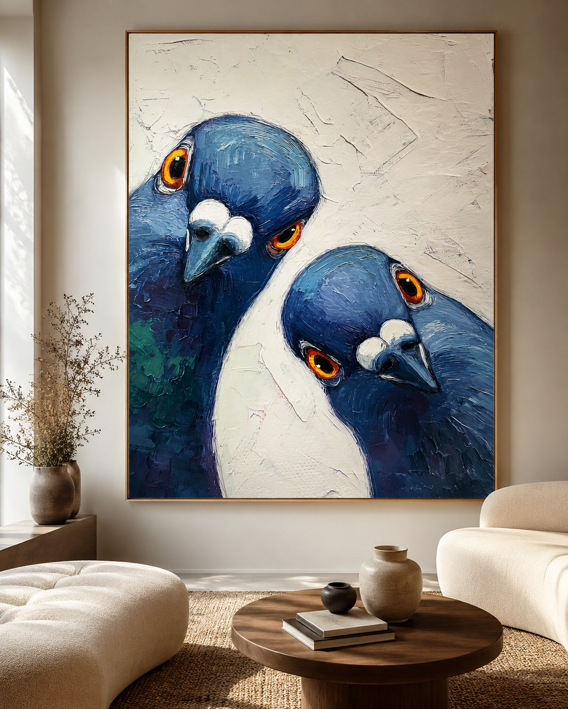 Playful Pigeons