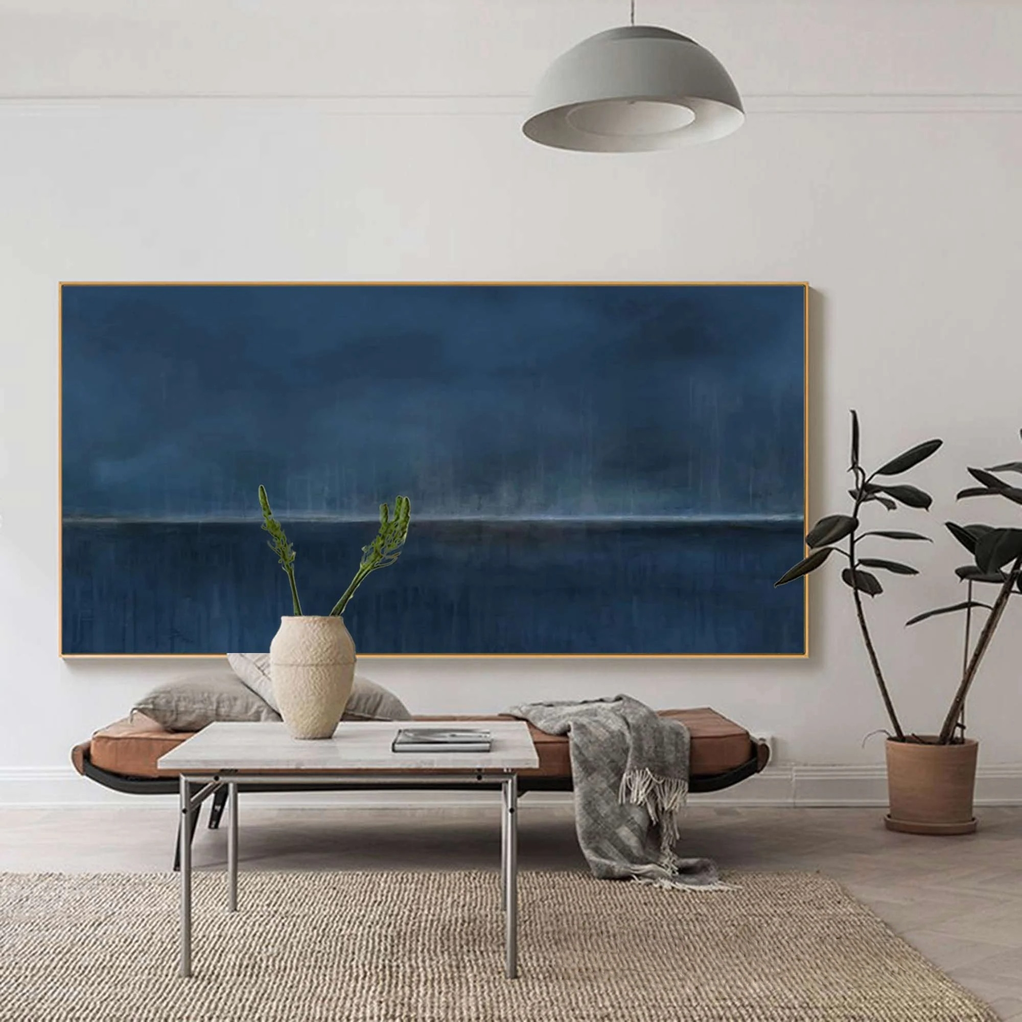 Monochromatic Blue Seascape