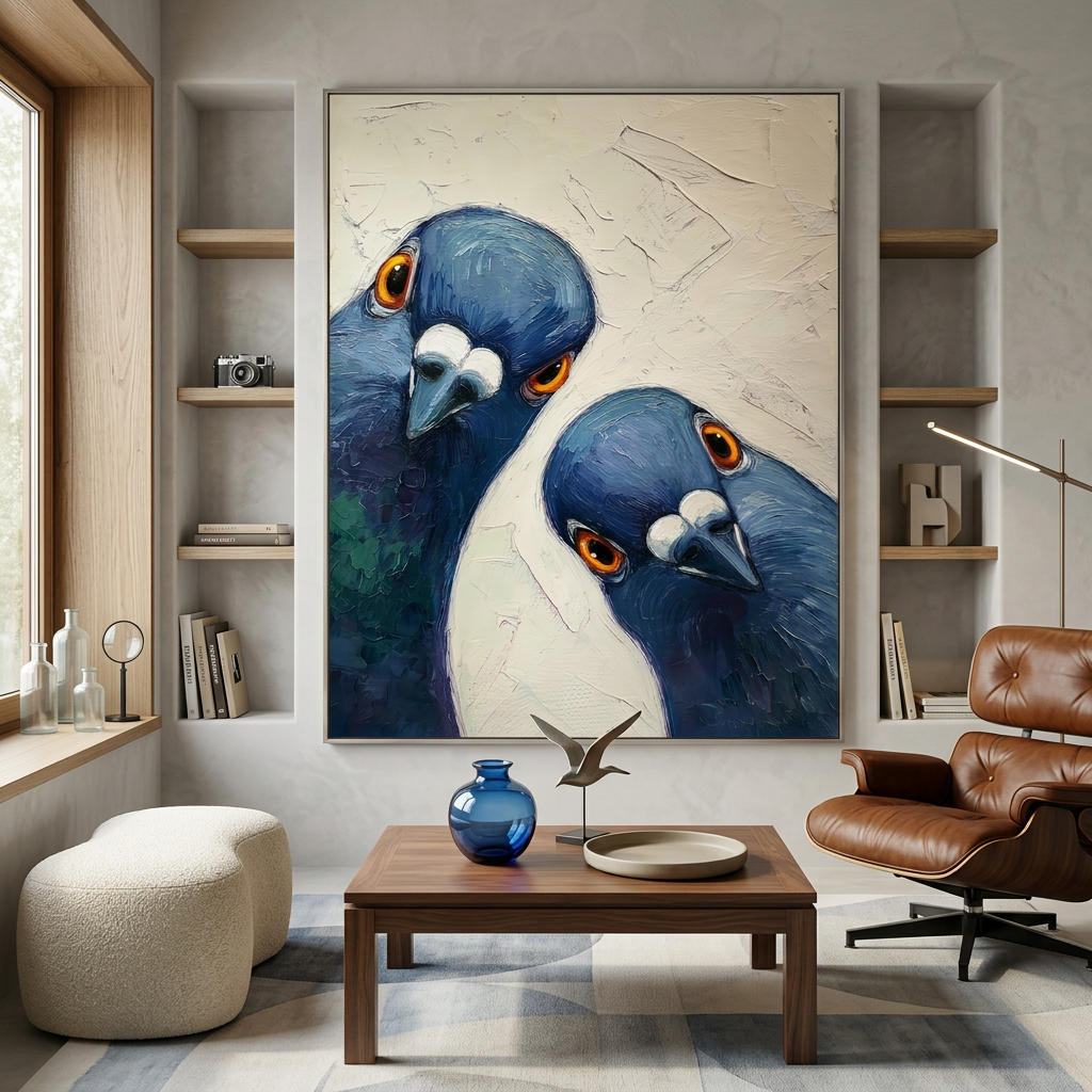 Playful Pigeons