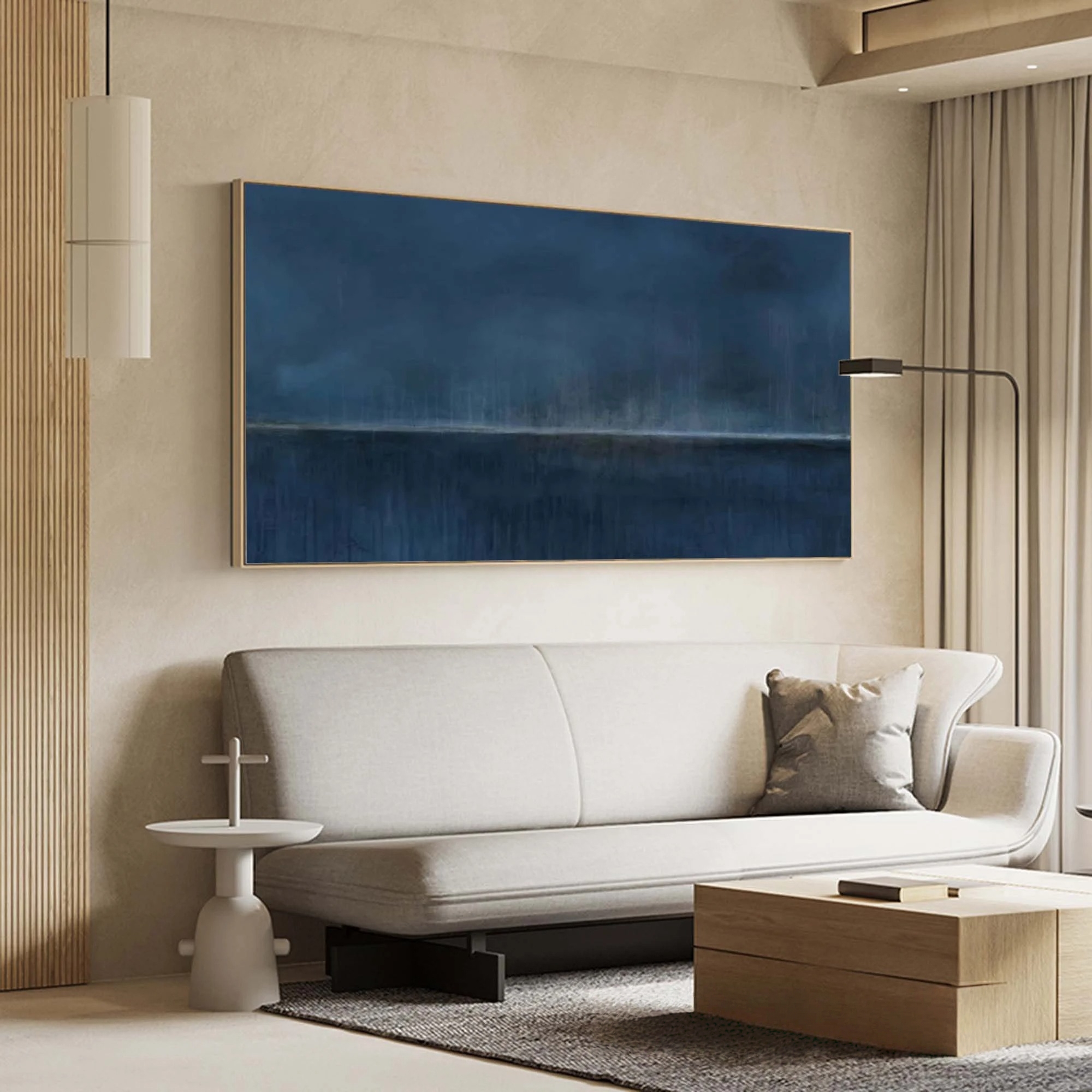 Monochromatic Blue Seascape