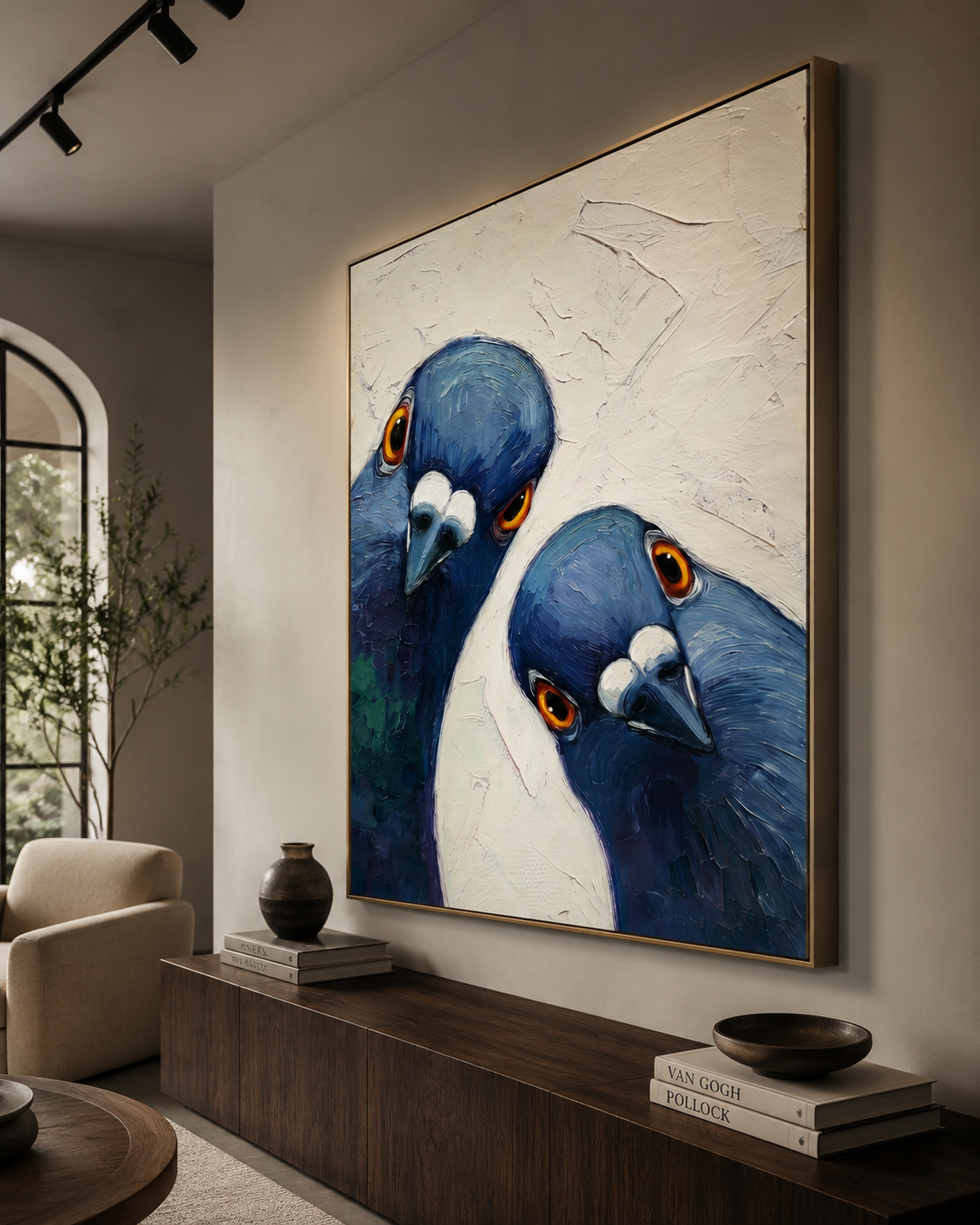 Playful Pigeons