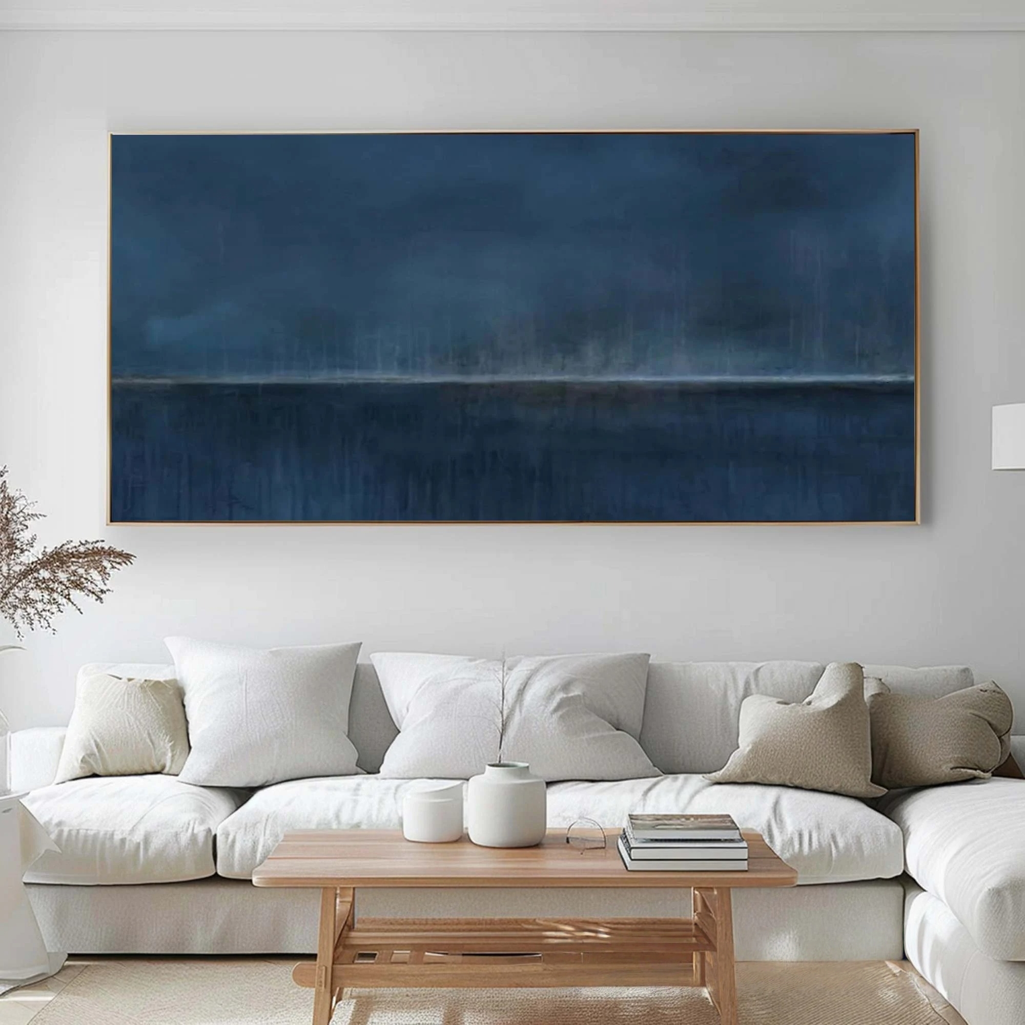 Monochromatic Blue Seascape