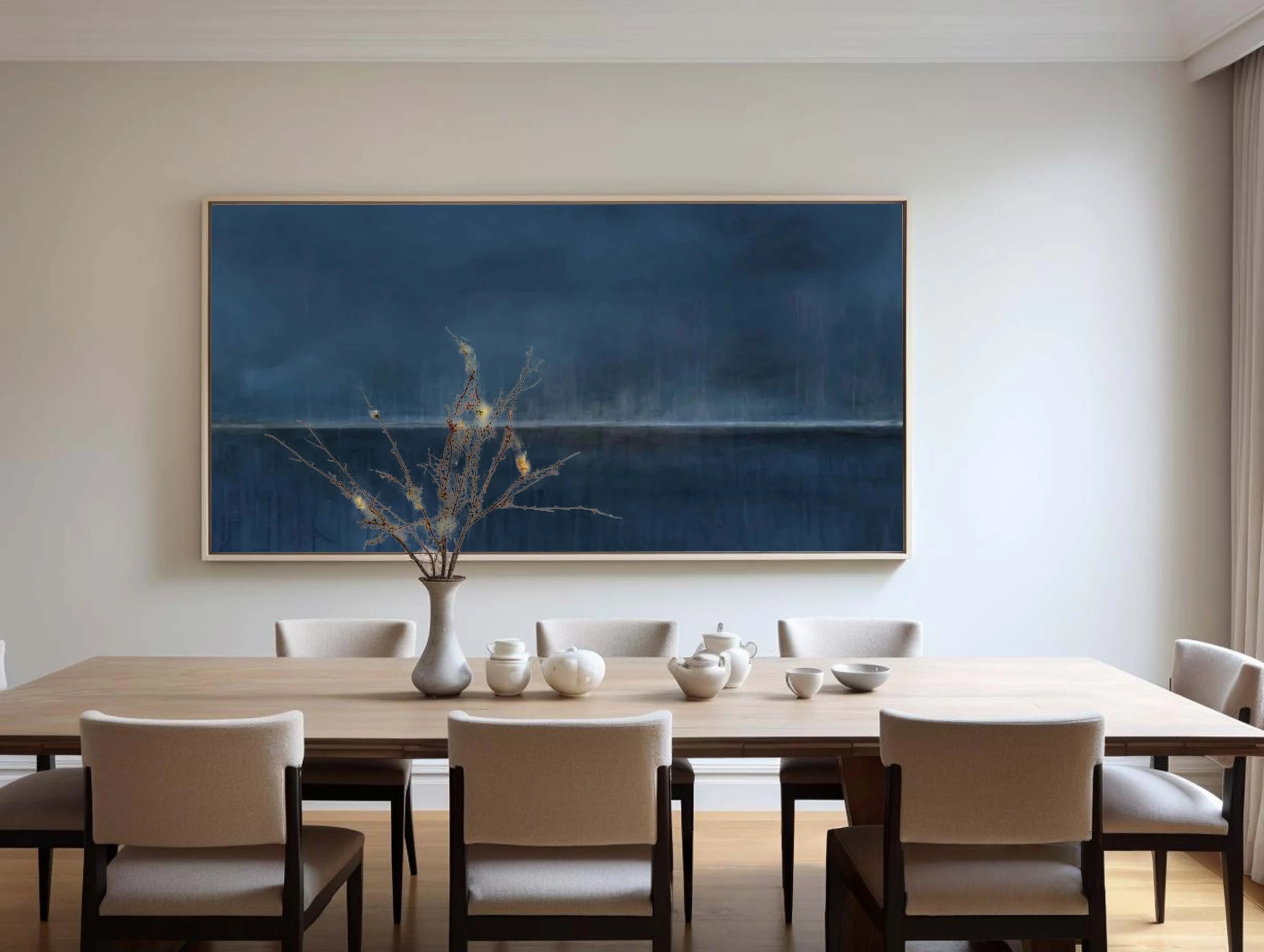 Monochromatic Blue Seascape