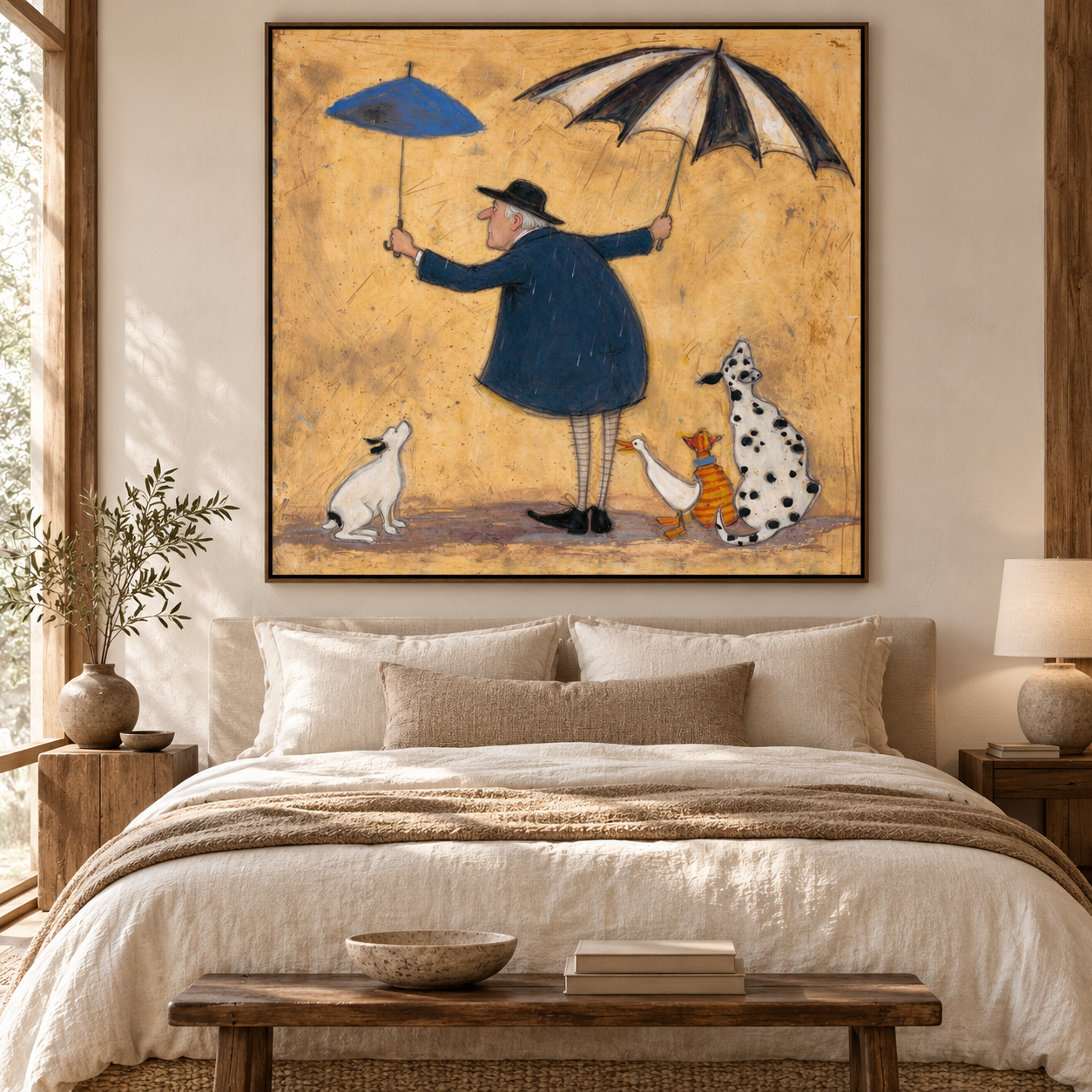 Rainy Walk With Companions