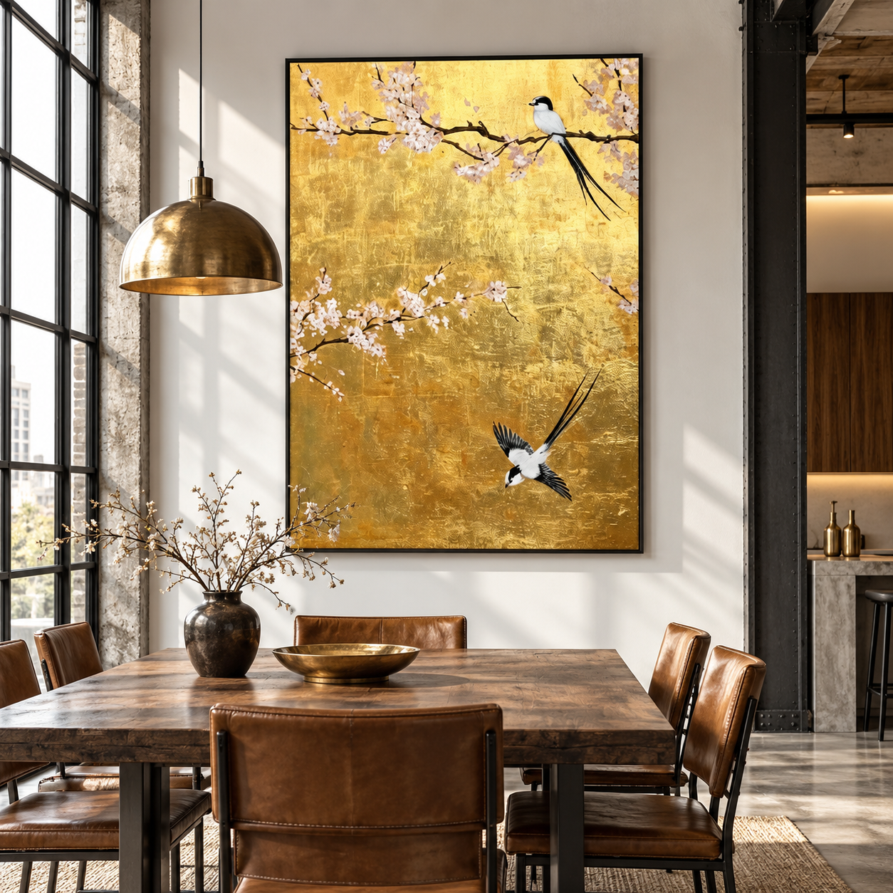 Blossom Flight Oil Painting