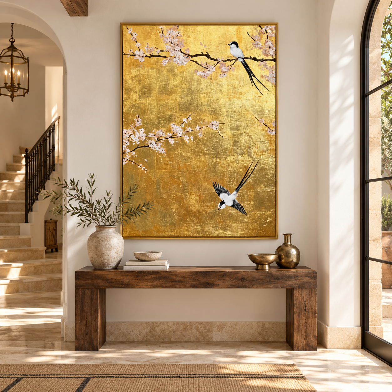 Blossom Flight Oil Painting