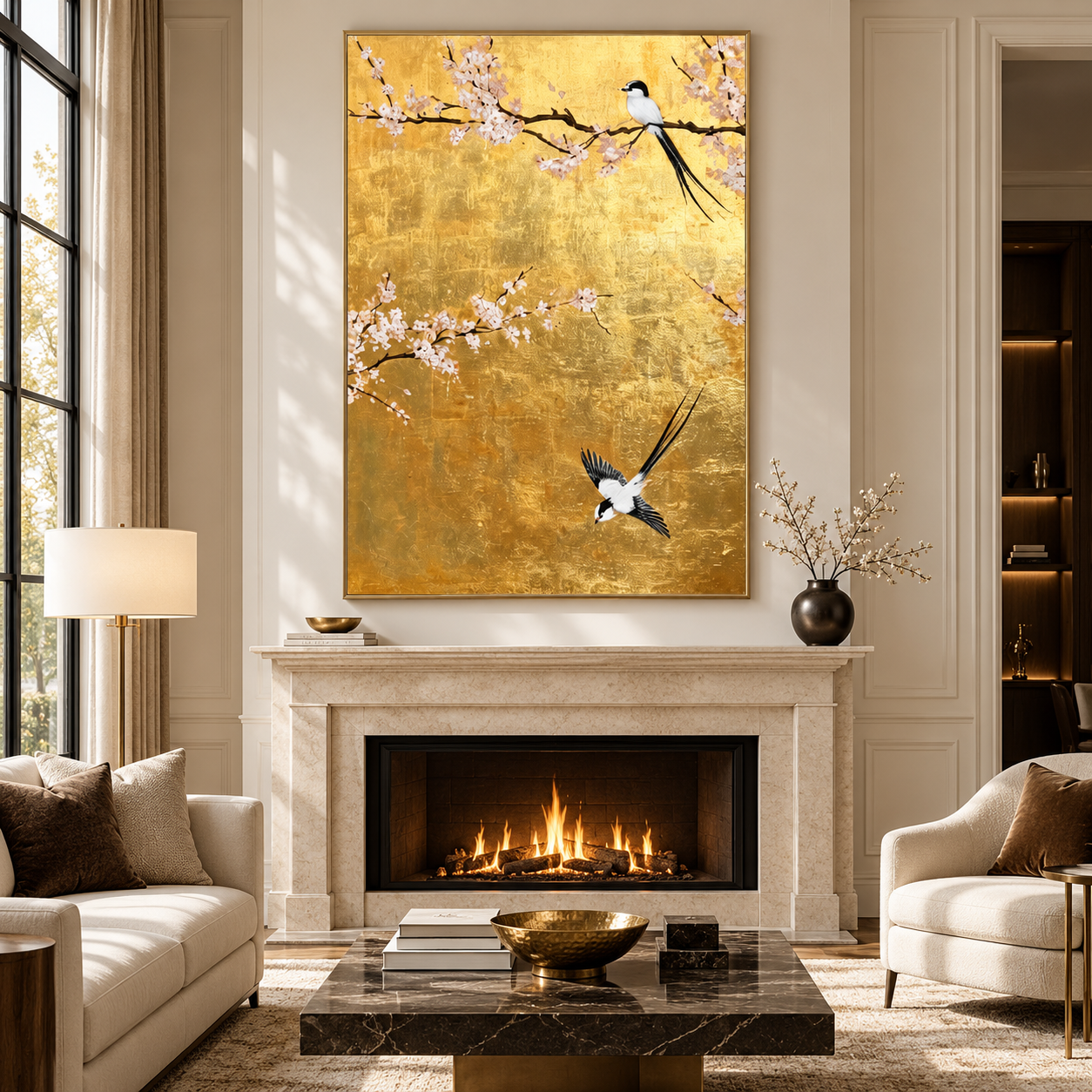 Blossom Flight Oil Painting
