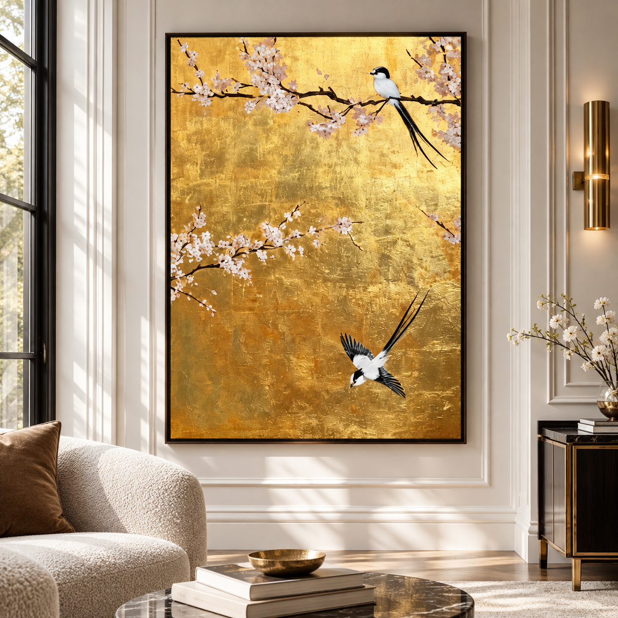 Blossom Flight Oil Painting