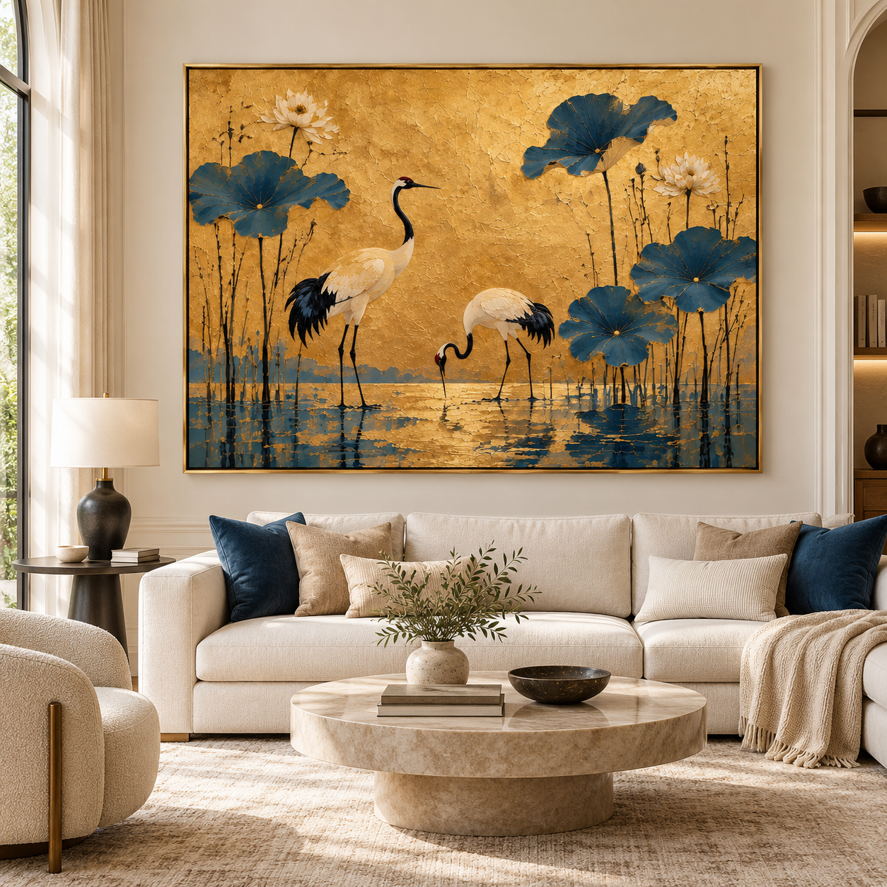 Serenity in the Golden Lotus Pond