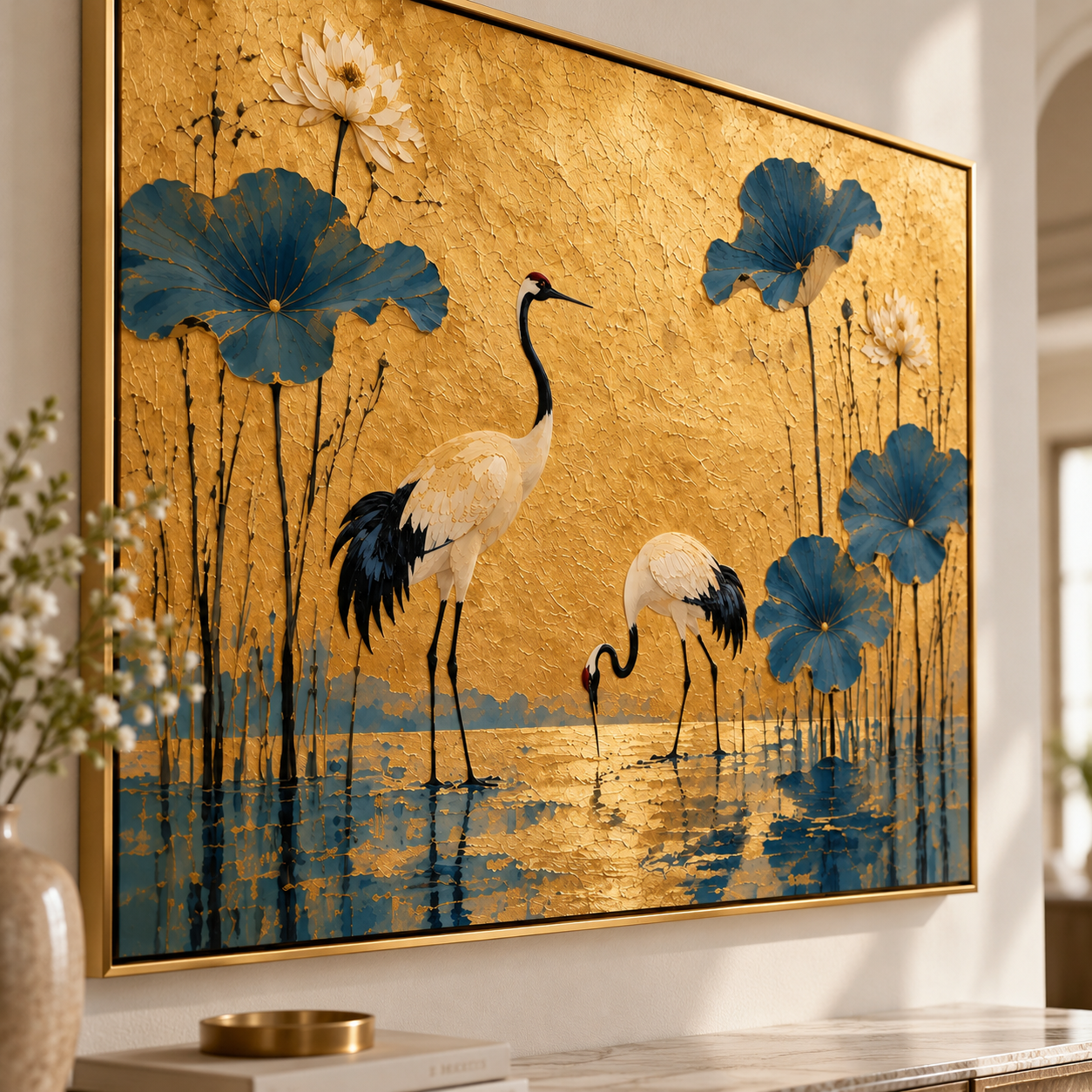 Serenity in the Golden Lotus Pond